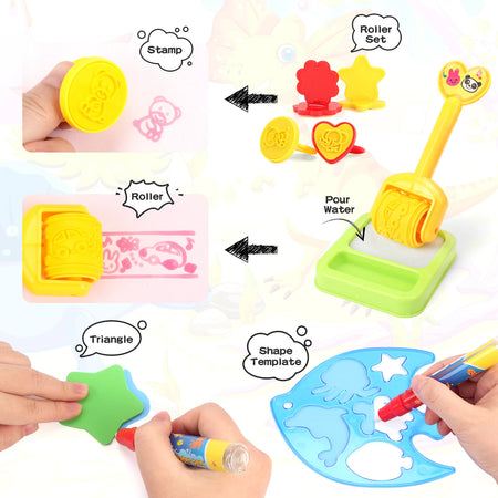 Coolplay Magic Water Drawing Mat &ndash; Reusable Educational Painting Board