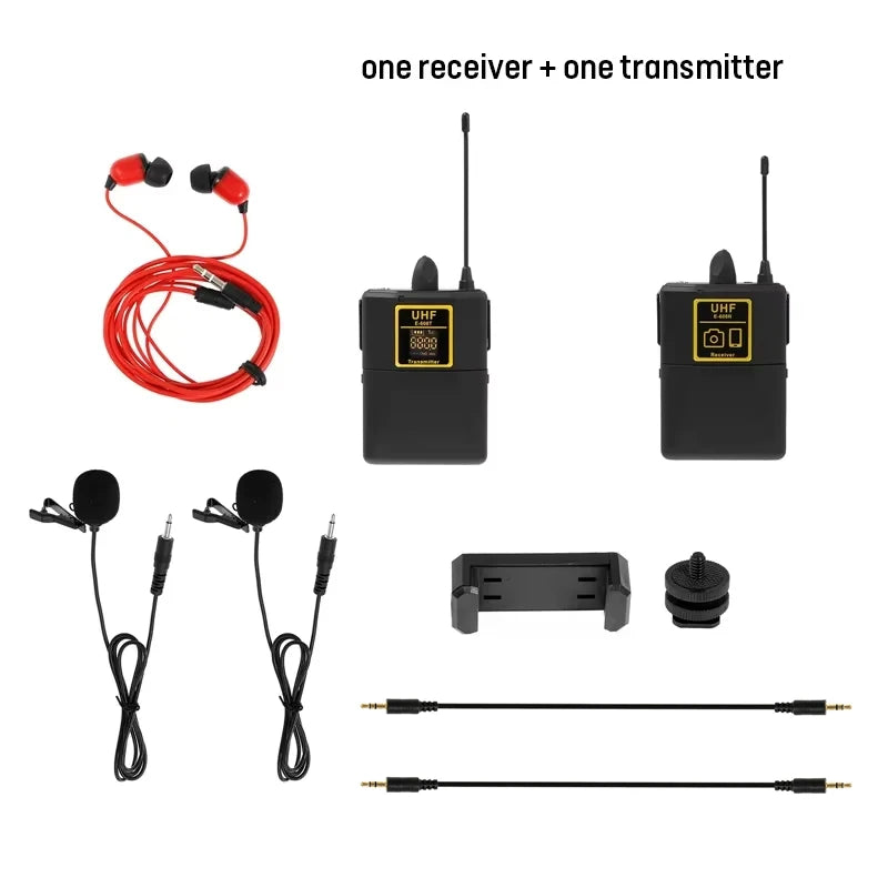 Luxuglow UHF Wireless Lavalier Mic &ndash; 30 Channel 50m Range 1 drag 1
