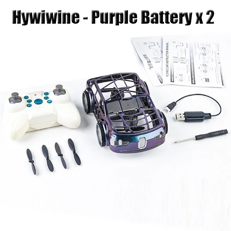 RC Drone 2 In 1 &ndash; Aerial Photography And Ground Control Purple2b