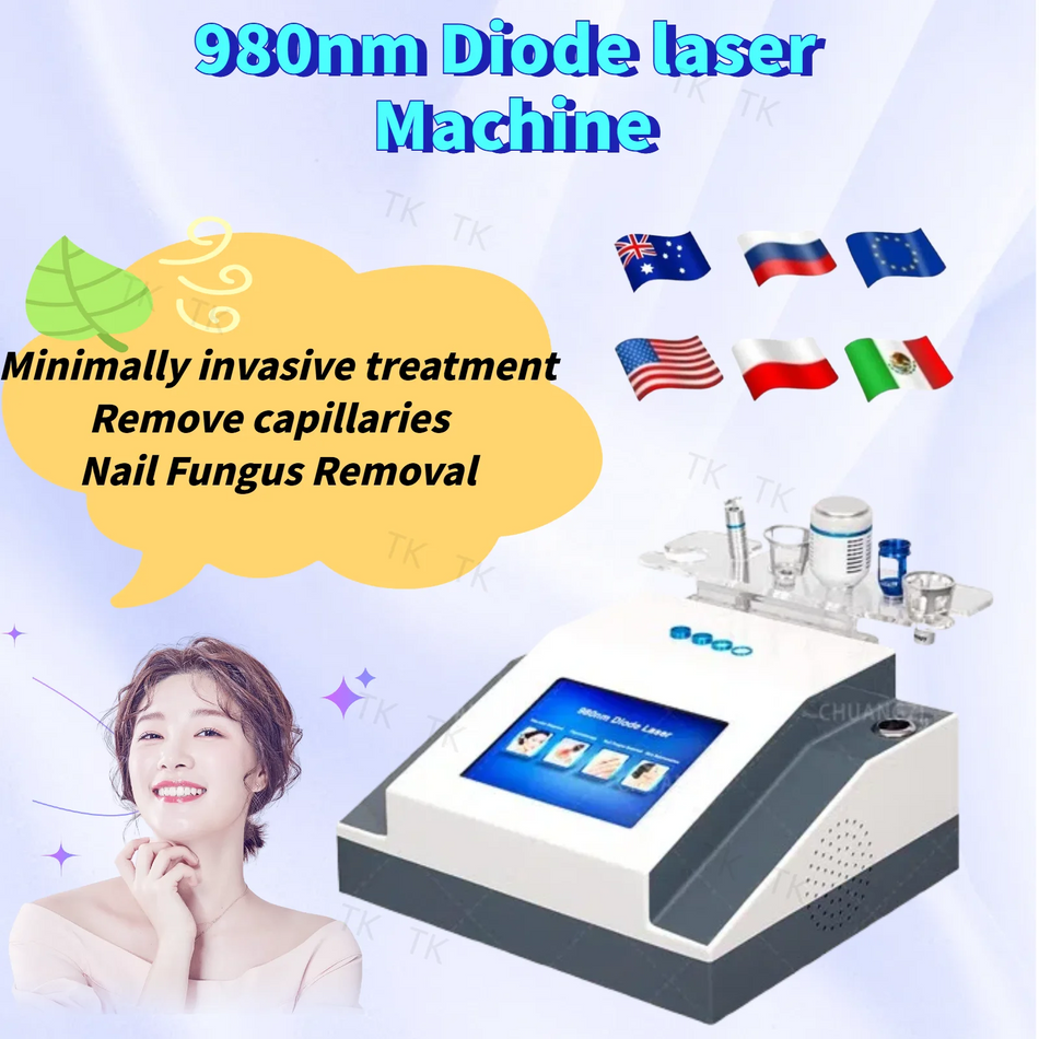 5 i 1 980nm diode laser neglesvamp årer behandling