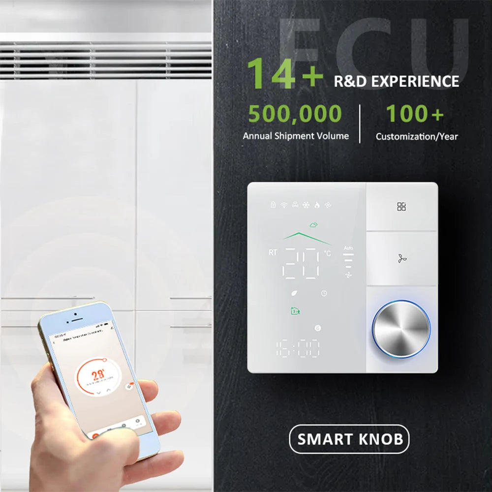 Ac Unit Controller New Smart Thermostat with Knob WIFI Temperature Controller Air ...