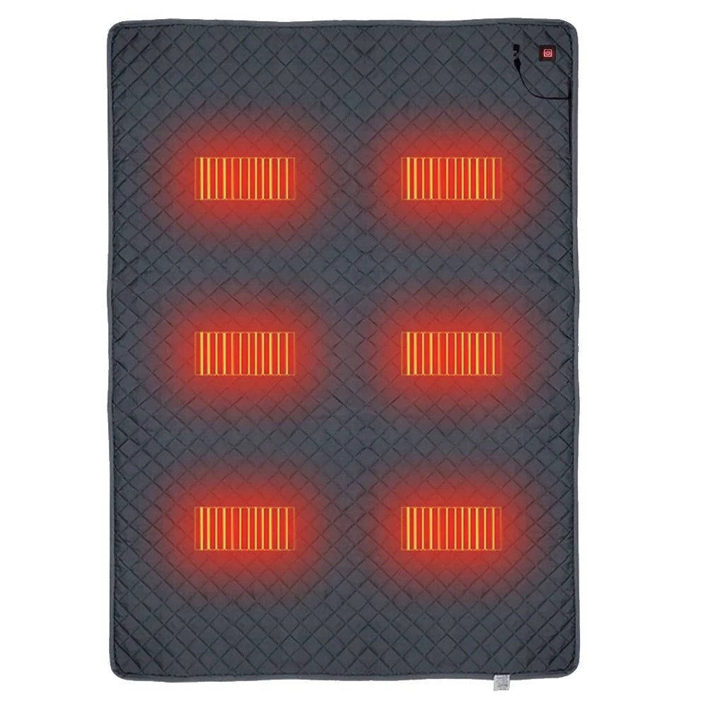 Winter Heater Blanket Waterproof &ndash; Six Heating Zones Navy Blue