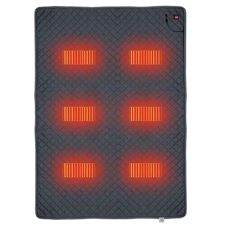 Winter Heater Blanket Waterproof &ndash; Six Heating Zones Navy Blue