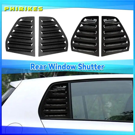 VW Golf 5 MK5 Rear Window Louver Side Vent Trim 2 Pieces