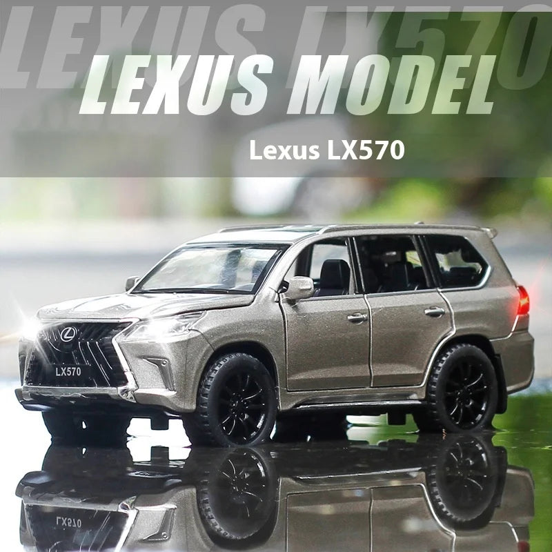 1:32 Modellauto aus Zinklegierung mit Sound und Licht für Lexus LX570