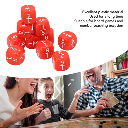 20Pcs Fraction Dice Class Set &ndash; Ideal For Math Practice