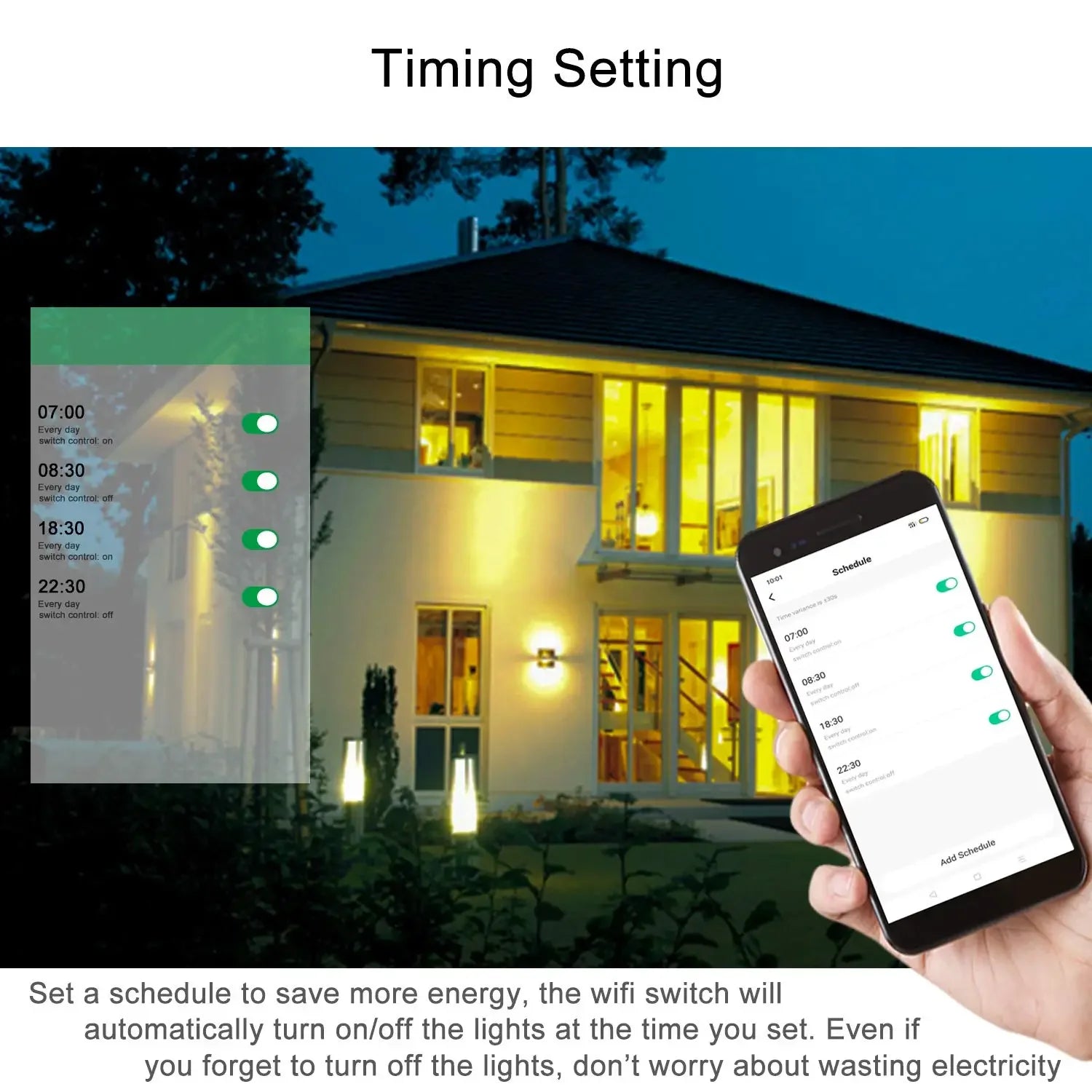 Tuya WiFi Smart Touch Light Switch - 1/2/3/4 Gang with RF Control
