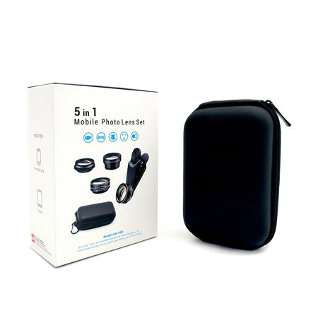 SZKOSTON805557 Phone Camera Lens Kit &ndash; Clip On Fisheye Lens 5 In 1 / CHINA