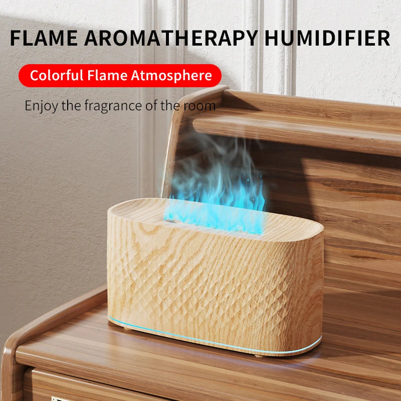Mini Bunte Flammen Nachtlicht USB Luftbefeuchter Aromatherapie
