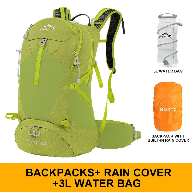 Outdoor Inox Mountaineering Backpack 35L 8107 &ndash; Waterproof FruitGreen3L