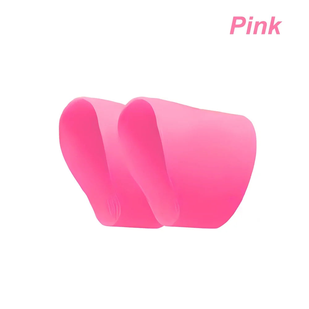 Silicone Soccer Lace Covers - Non-Slip Soccer Shoelace Protectors Pink