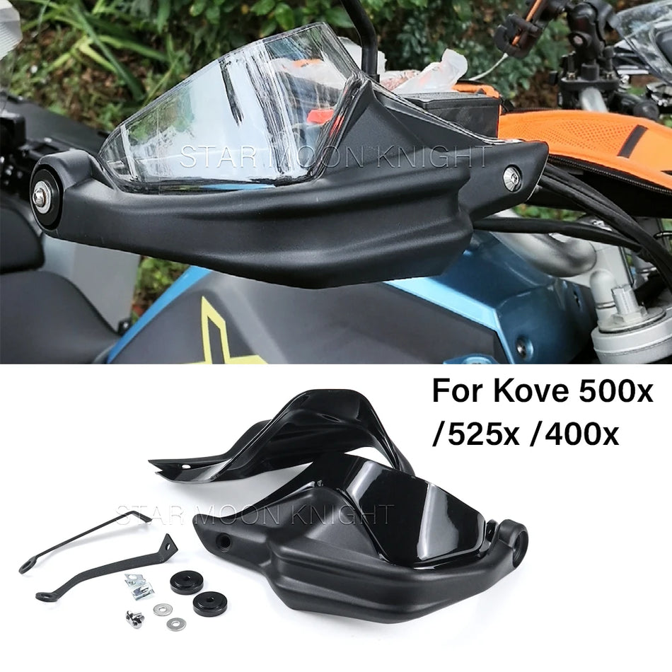 Защититель руля Kove 525X, 500X, 400X с ABS PC ветровым дефлектором и комплектом защитных щитков для рук