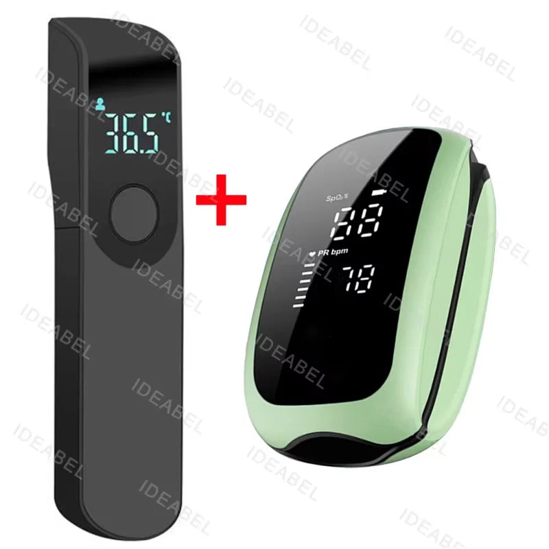 Rechargeable Infrared Oximeter and Non Contact Thermometer