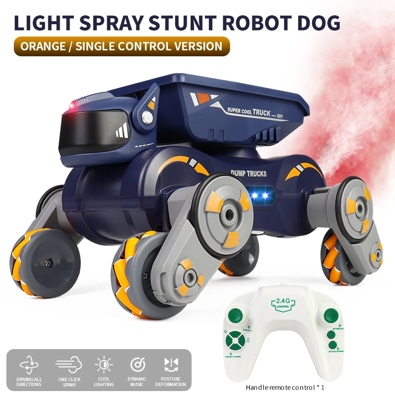 RC Stunt Car Dog &ndash; Gesture Ctrl Orange RC 1B