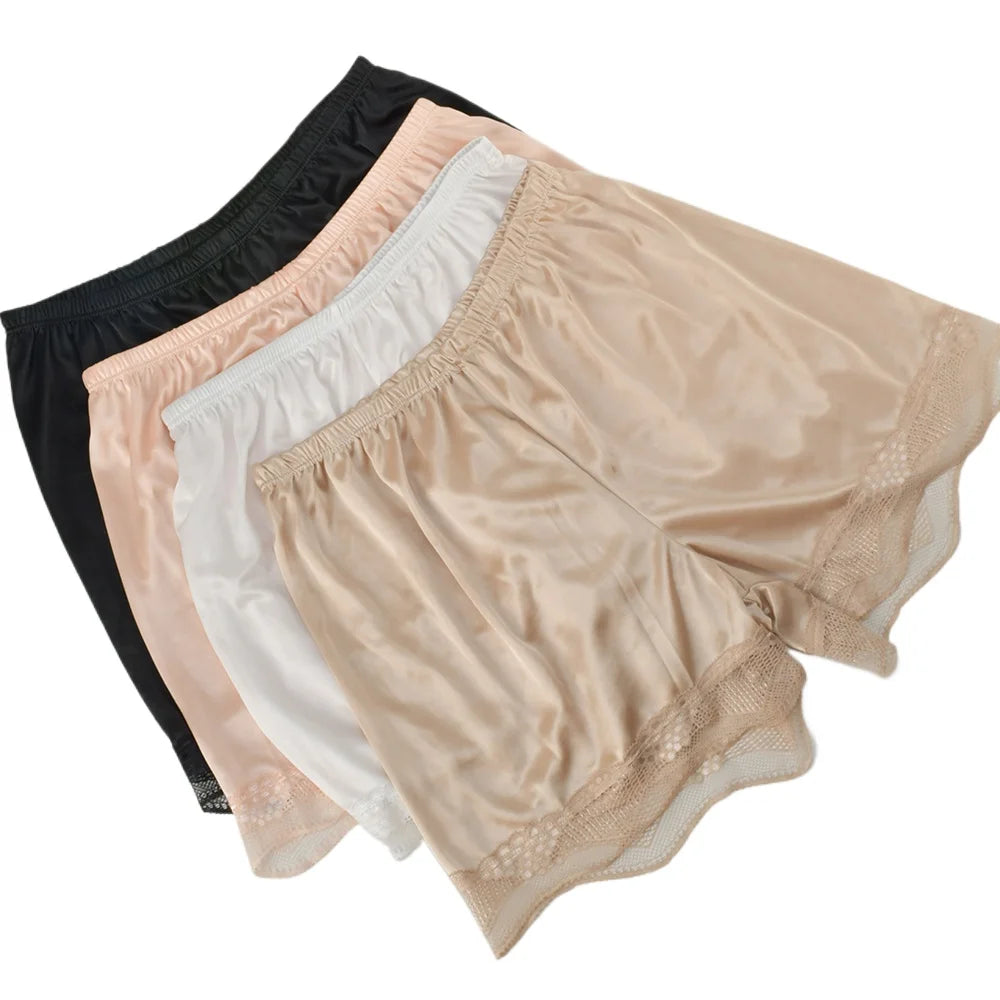 Silk Sleep Shorts Set - Luxurious Comfort &amp; Style for Women