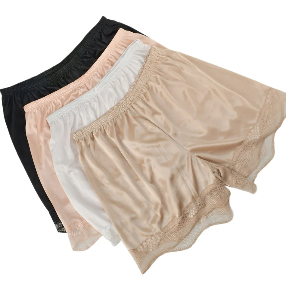Silk Sleep Shorts Set - Luxurious Comfort &amp; Style for Women