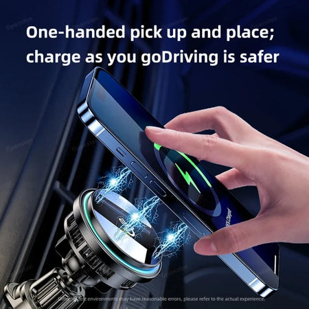 Car Wireless Charger Magnetic Qi2 Cooling &ndash; Phone Holder