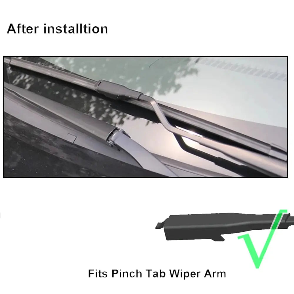 Misima Windshield Windscreen Wiper Blades For BMW X1 E84 Front Rear Window Set 2009 2010 2011 2012 2013 2014 2015 by InterCyprus Trading Ltd