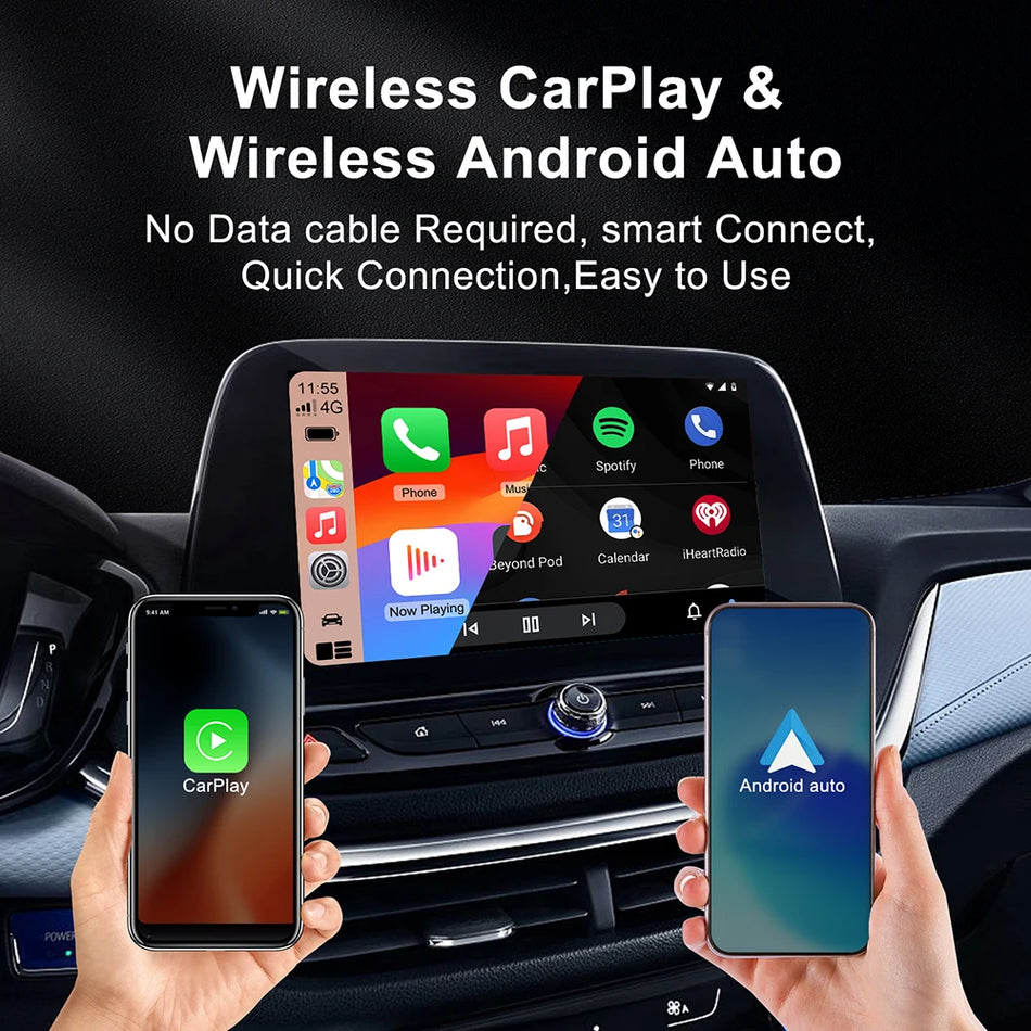 2In1 Wireless CarPlay and Android Auto Dongle for Volvo, VW, Kia, MG