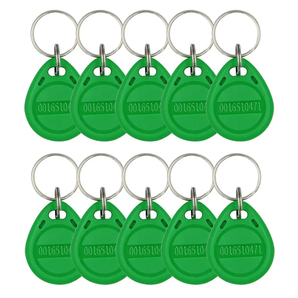 TK4100 125kHz RFID Keychain Card Tag &ndash; Access Control Ready green 10pc