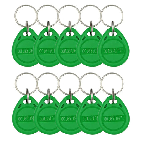 TK4100 125kHz RFID Keychain Card Tag &ndash; Access Control Ready green 10pc