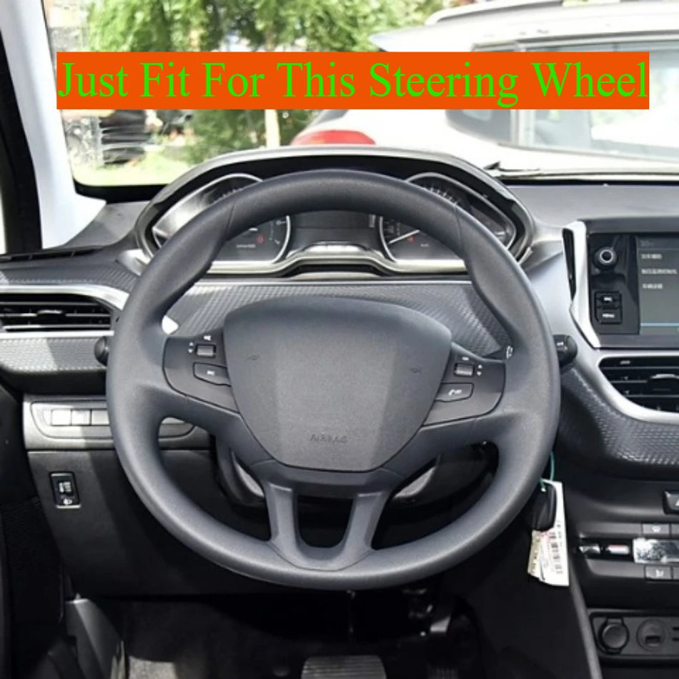 Vairo mygtuko panelės dangtelis chromo apdaila Peugeot 2008 ir 208 (2014–2018)