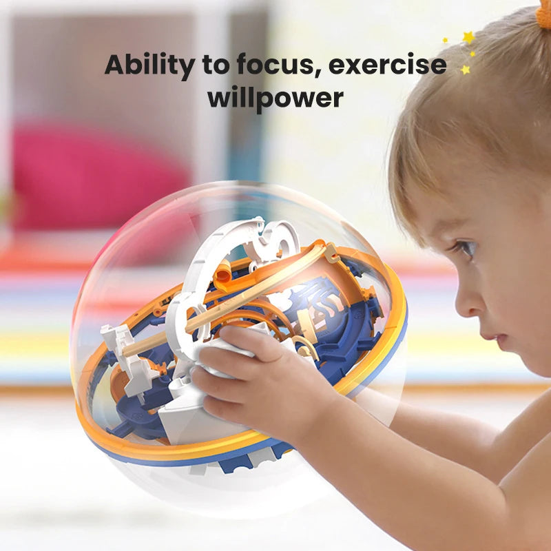 3D Puzzle Ball Maze Toy &ndash; Brain Challenge For Kids Fun