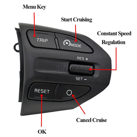 New Steering Wheel Switch Remote Cruise Control Buttons With Wire For KIA Rio 4 Rio X-line2017-2021 by InterCyprus Trading Ltd
