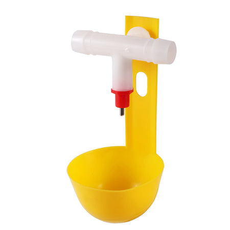 Hanging Automatic Chicken Water Nipple Drinker - Leak Free Yellow 1