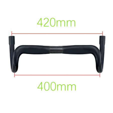BALUGOE Road Bike Handlebar Ultralight Carbon Fber Semi Internal Cable Racing Competitive Bending Handle Riding Accessories by InterCyprus Trading Ltd