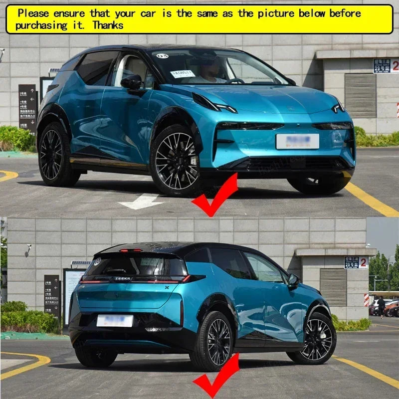 Pehmed TPE Porikaitsed ZEEKR X Esimene Tagumine Splash Guards