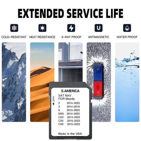 Navinesa 2023 Maps SD Card Mazda &ndash; South America Coverage