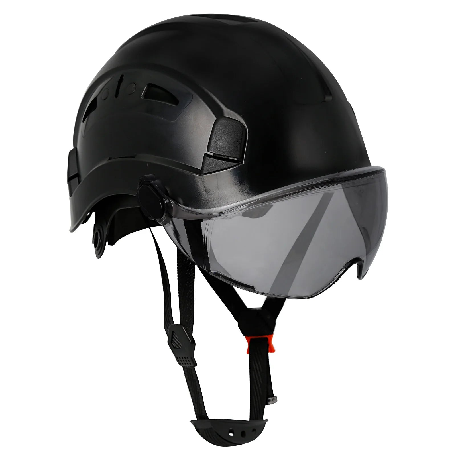 CR08 Safety Helmet With Visor &ndash; Lightweight Head Protection black dark lens