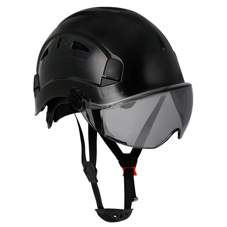 CR08 Safety Helmet With Visor &ndash; Lightweight Head Protection black dark lens