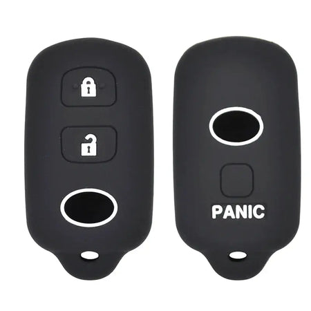 Silicone Key Case Cover For Toyota FJ Cruiser Highlander 4Runner Celica Camry Corolla Echo Keyless Fob Shell Holder Protector by InterCyprus Trading Ltd