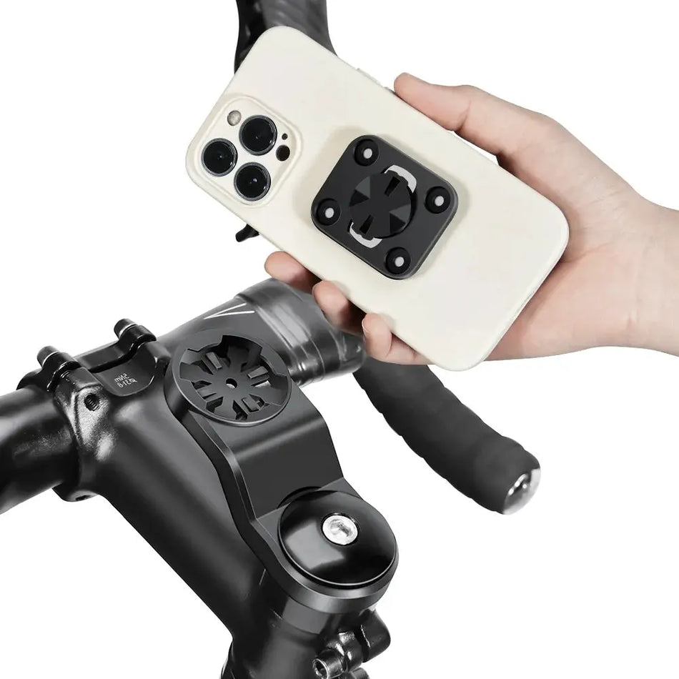 Universal Bicycle Phone Holder For Center Handlebar With Secure Tech Mount by InterCyprus Trading Ltd