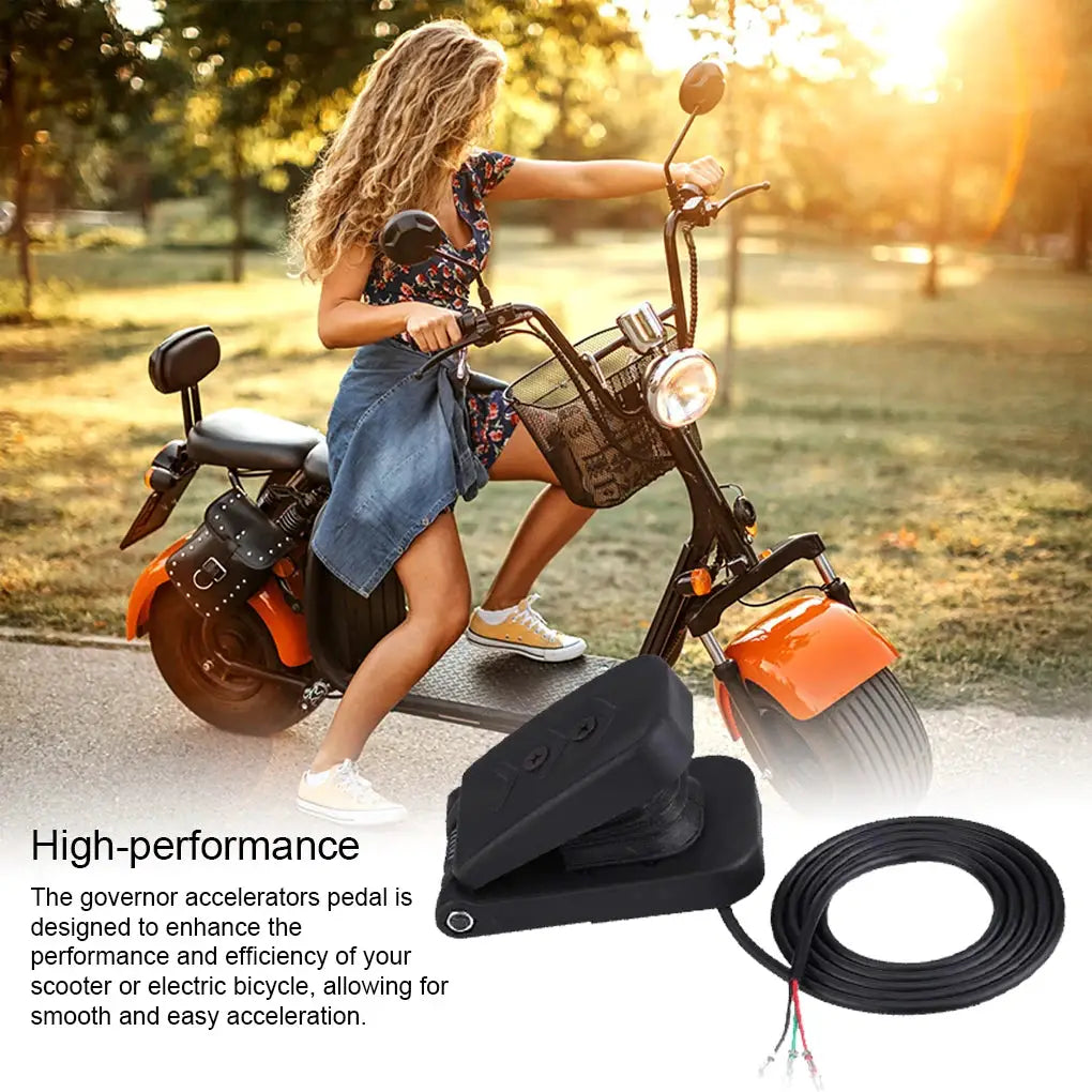Electric Tricycle Throttle Gas Pedal Speed Control Accelerators Brake Foot Universal Black Plastic Boat Parts Accessory by InterCyprus Trading Ltd