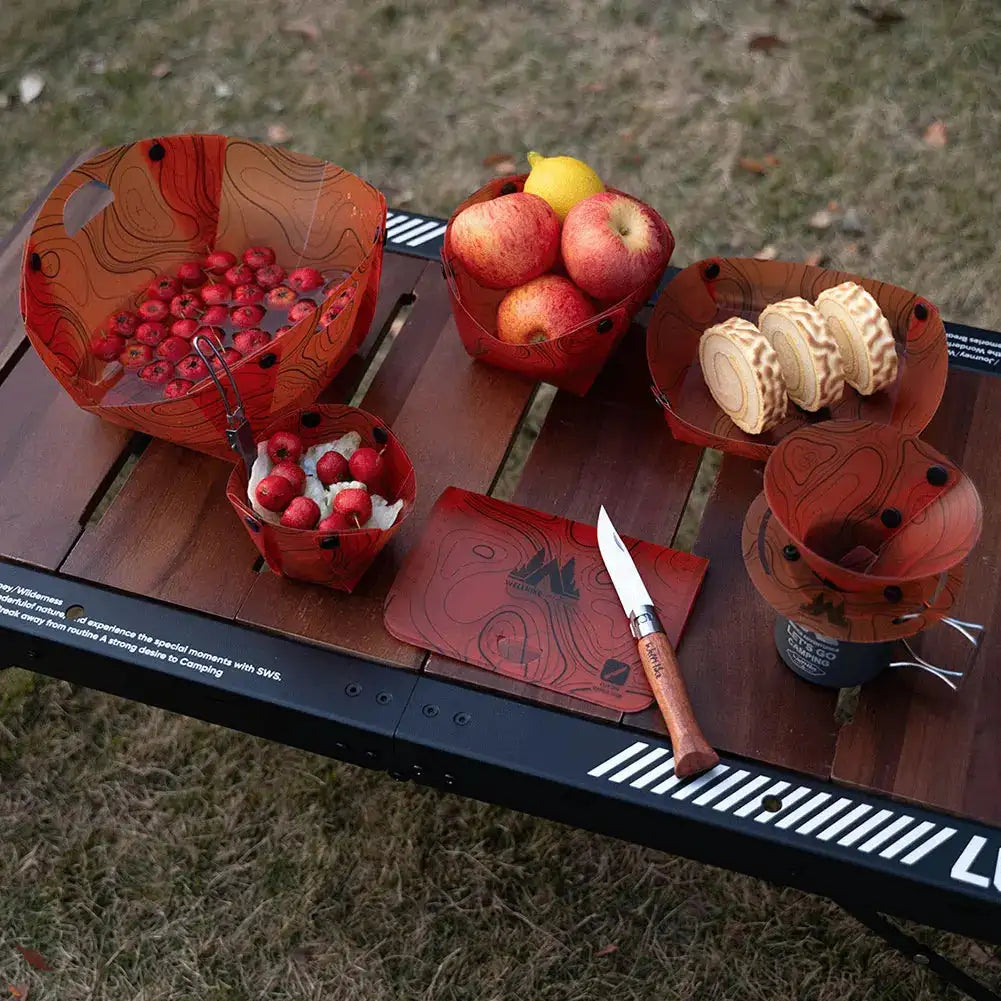 Outdoor Portable Foldable Camping Tableware Food Grade