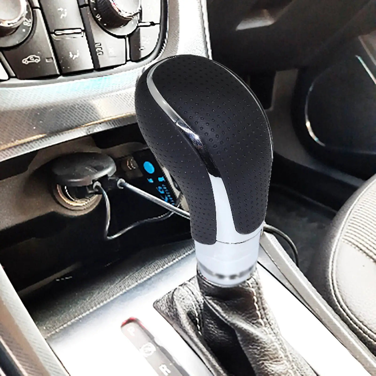 For Opel Astra J Gear shift knob Stick Lever Pen Handle Leather Black Insignia Meriva 2011 2012 2013 2015 2017 Replacement Parts by InterCyprus Trading Ltd