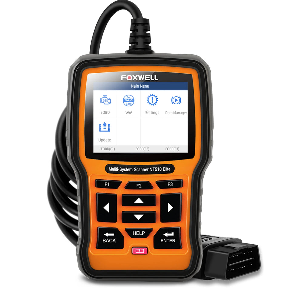 Foxwell NT510 Elite Kablosuz OBD2 Tarayıcı VW Audi Seat BiDi
