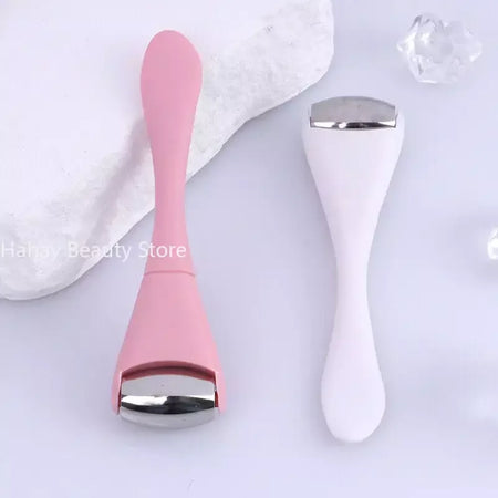 Double Head Stainless Steel Ice Roller &amp; Eye Cream Stick - Face Massager &amp; Beauty Tool