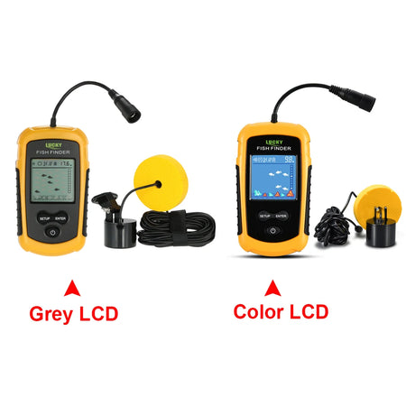LUCKY LCD Color Screen Portable Wired Fish Finder - 100M Sonar Depth Range