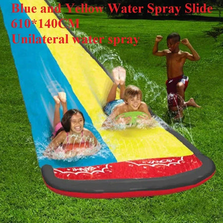Outdoor Garden Racing Double Water Slide Mat &ndash; Endless Summer Fun 500424