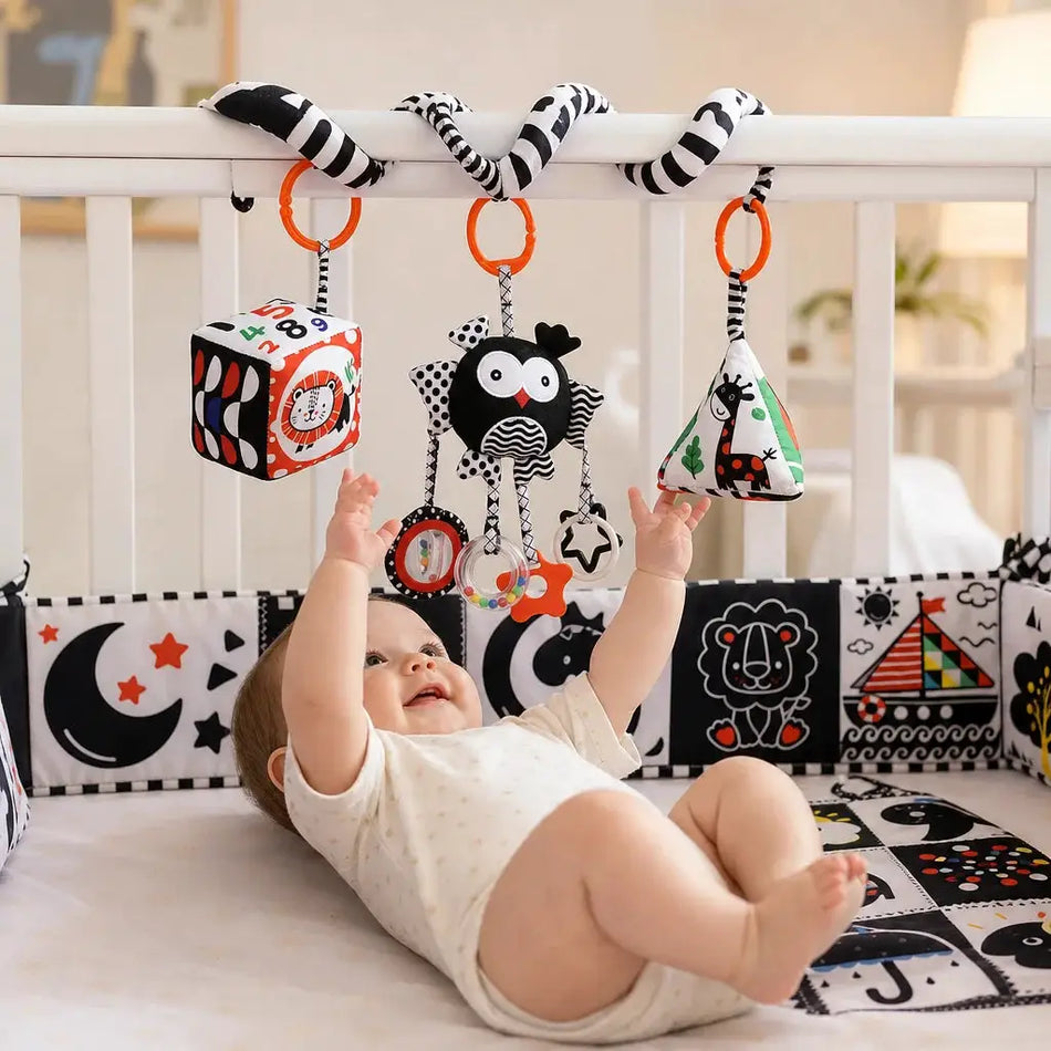 Soft Cloth Baby Book Montessori Sensory Teether Toy For Newborns by InterCyprus Trading Ltd