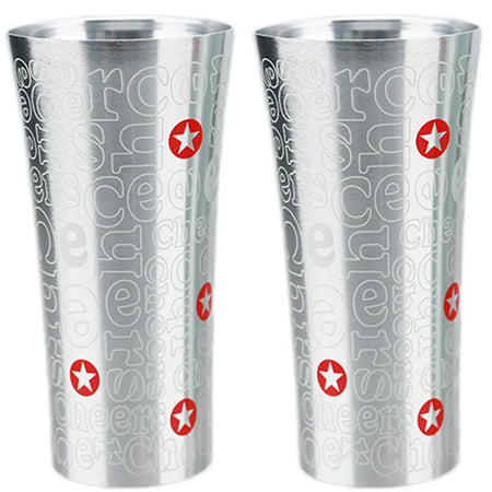 Color Changing Aluminum Beer Cup - Hammered Travel Mug A-2Pcs / 360ml