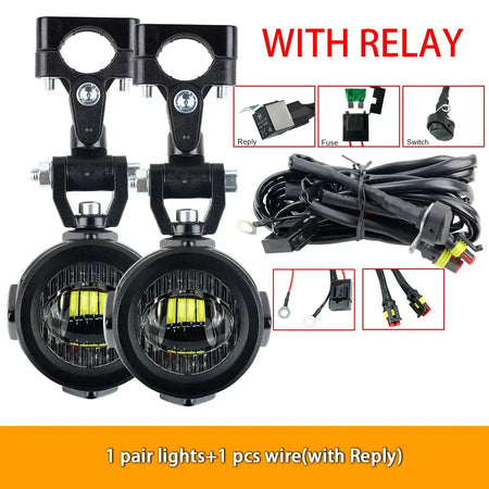 Motorcycle Fog Lights Upgrade LED Auxiliary Fog Light 40W 6000K for CB500X CB500F R1200GS F800GS F700GS F650 K1600 by InterCyprus Trading Ltd