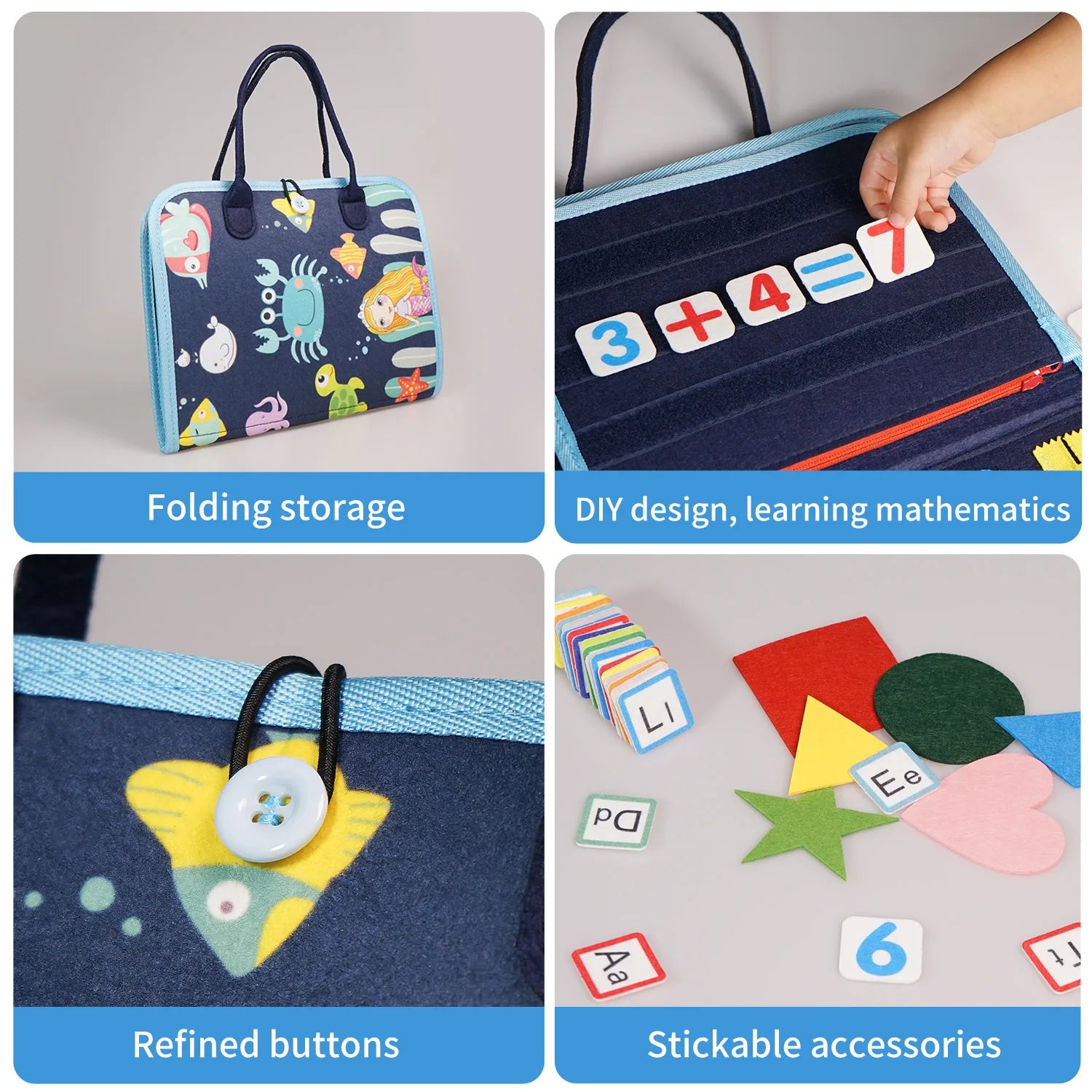 20-in-1 Montessori Toddler Busy Board &ndash; Sensory Play