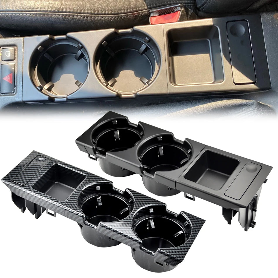 Portavasos de consola central con doble orificio para BMW E46