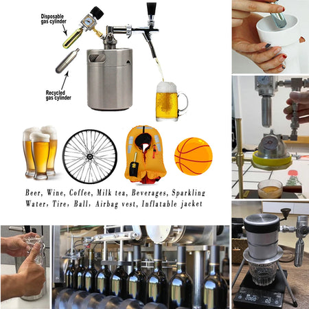 CO2 Refill Tank Cartridges &ndash; Multi Gas Compatibility