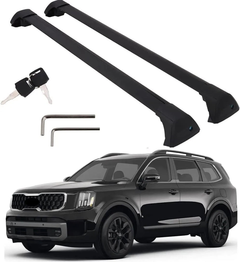 Поперечины для Kia Telluride XPro XLine 2023-2025, алюминиевый прочный багажник с легкой установкой